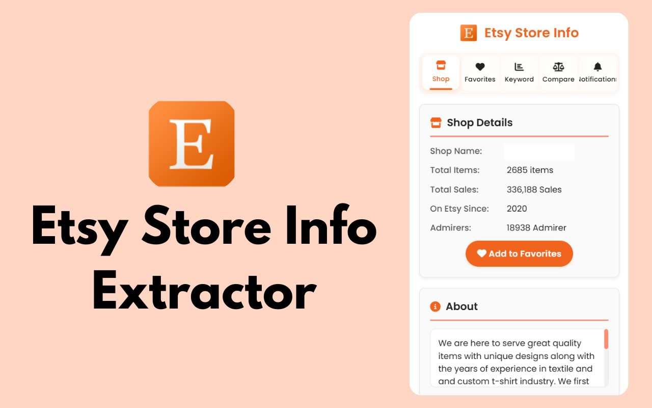 Etsy Store Info Extractor - Image 1